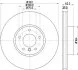 HELLA PRO HIGH CARBON BMW диск гальмівний передній X5 E70,X6 E71 xDrive 06- HELLA PAGID 8DD 355 129291 (фото 1)