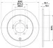 HELLA PRO MITSUBISHI гальмівний диск задн. Outlander, Citroen C-Crosser HELLA PAGID 8DD 355 119061 (фото 1)