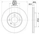 HELLA PRO VW гальмівний диск передн. CADDY II, GOLF III, SEAT HELLA PAGID 8DD 355 101321 (фото 1)