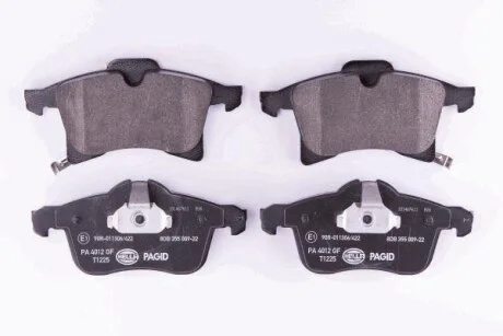 Комплект гальмівних накладок, дискове гальмо HELLA PAGID 8DB 355 009221