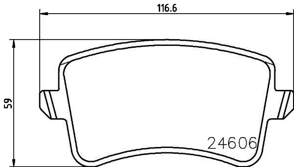 HELLA VW колодки гальмівні задн.Audi A4/5,Q5 07- HELLA PAGID 8DB 355 025381 (фото 1)