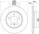 HELLA PRO BMW диск гальмівний перед. E36/46 HELLA PAGID 8DD 355 106551 (фото 1)