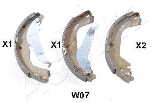 Комплект гальмівних колодок ASHIKA 550WW07
