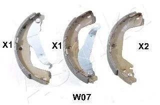 Комплект гальмівних колодок ASHIKA 550WW07
