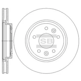 Гальмівний диск Hi-Q (SANGSIN) SD4251