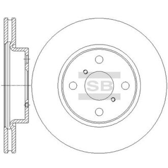Гальмівний диск Hi-Q (SANGSIN) SD4620