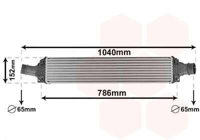 Інтеркулер AUDI A4 3.0D 15- (вир-во) Van Wezel 03014708