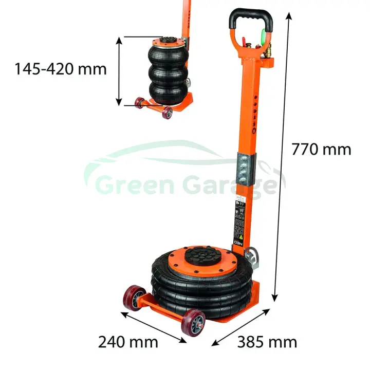Домкрат пневматичний 3T, висота 145-420 мм(NEO) NEO TOOLS 11737 (фото 1)