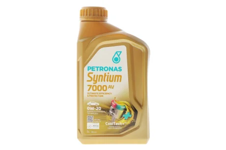 Олива моторна SYNTIUM 7000 AV 0W-20 SN+ (1L) Petronas 70410E18EU