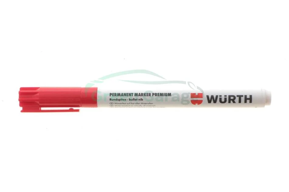 Маркер перманентний чорнильний PREMIUM, червоний, 1 mm {арт. } WURTH 0967915312 (фото 1)