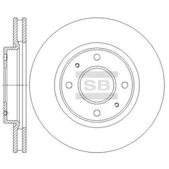 Гальмівний диск Hi-Q (SANGSIN) SD4337