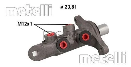 Циліндр гальмівний (головний) METELLI 050876