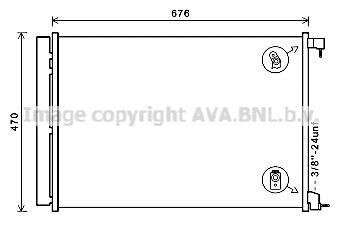 Радіатор кодиціонера CLEVER FIT AVA COOLING MS5678D