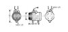 AVA CHEVROLET Компресор кондиціонера MATIZ 0.8 05-, SPARK 0.8 05-, DAEWOO AVA COOLING DWAK079 (фото 1)