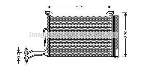 AVA MINI Радіатор кондиціонера (конденсатор) (R50, R53) One D 03- AVA COOLING BW5264D (фото 1)