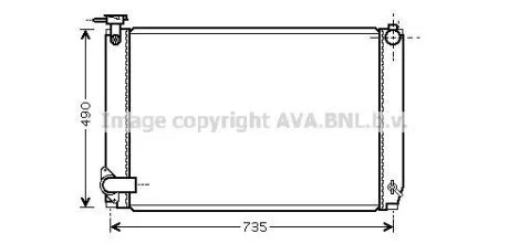 AVA LEXUS Радіатор системи охолодження двигуна RX 400h 05- AVA COOLING TO2462