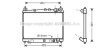 AVA TOYOTA Радіатор сист. охолодження Yaris 1.3/1.5 99- AVA COOLING TO2258 (фото 1)