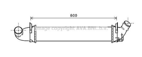 AVA RENAULT Інтеркулер Logan I 1.5dCi 05- AVA COOLING RTA4496