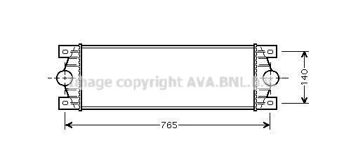 AVA RENAULT Інтеркулер MASTER PRO 05- AVA COOLING RTA4329 (фото 1)
