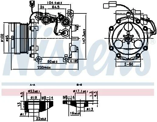 Компресор кондиціонера NISSENS 890879 (фото 1)