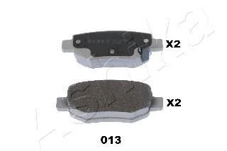 Колодки гальмівні дискові (комплект 4 шт) ASHIKA 5100013 (фото 1)