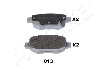 Колодки гальмівні дискові (комплект 4 шт) ASHIKA 5100013