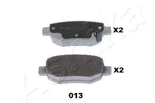 Колодки гальмівні дискові (комплект 4 шт) ASHIKA 5100013