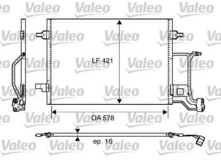 Радіатор кондиціонера VALEO 817997