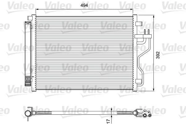 Радіатор кондиціонера VALEO 814396 (фото 1)