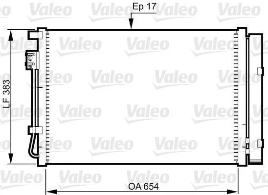 Радіатор кондиціонера VALEO 814362 (фото 1)