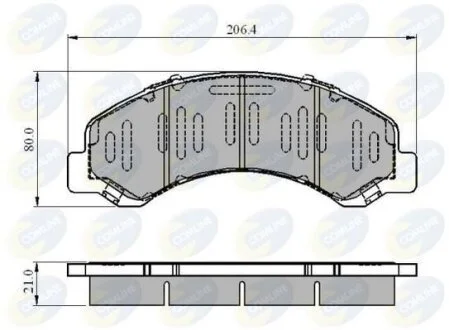 Comline - Гальмівні колодки до дисків COMLINE CBP3919