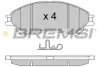 Комплект гальмівних накладок, дискове гальмо BREMSI BP3603 (фото 1)