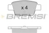 Комплект гальмівних накладок, дискове гальмо BREMSI BP2947 (фото 1)
