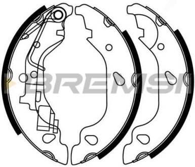 Комплект гальмівних колодок BREMSI GF0157