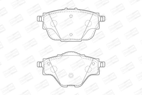 CITROEN гальмівні колодки задн.C4 Grand Picaasso, C4 Picasso 13-,Peugeot 308 CHAMPION 573622CH