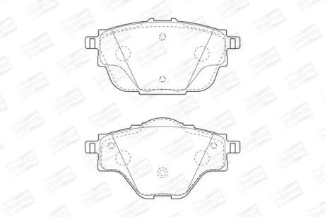 CITROEN гальмівні колодки задн.C4 Grand Picaasso, C4 Picasso 13-,Peugeot 308 CHAMPION 573622CH