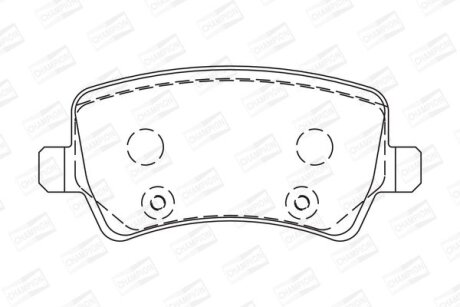 FORD гальмівні колодки задн. Galaxy 06-, Volvo S80, V70 CHAMPION 573250CH