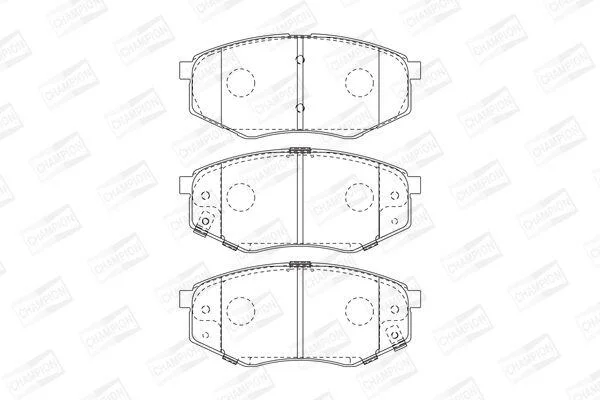 HYUNDAI Гальмівні колодки передн. ix20,Kia Soul II 10- CHAMPION 573454CH (фото 1)