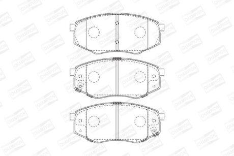 HYUNDAI Гальмівні колодки передн. ix20,Kia Soul II 10- CHAMPION 573454CH
