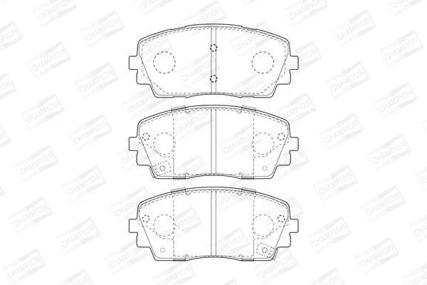 KIA гальмівні колодки передн.Picanto 11- CHAMPION 573420CH (фото 1)