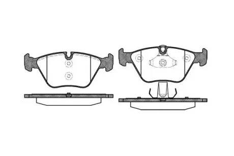BMW гальмівні колодки перед. 2,5/3,0: E46, X3(E83) REMSA 0963.10