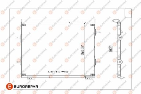 Радіатор кондиціонера EUROREPAR E163371