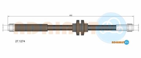 DB Гальмівний шланг передн. W211 03- ADRIAUTO 27.1274