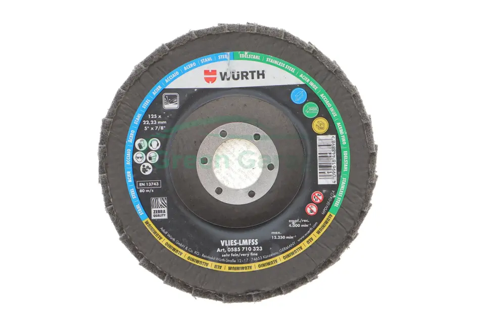 Диск пелюстковий флісовий RED PERFECT 3D, VERYFINE, D125, 22,23 mm, ZEBRA {арт. } WURTH 0585710323 (фото 1)