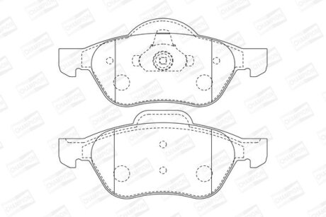 RENAULT гальмівні колодки передні Laguna II,III,Megane II,Scenic II 1.5dCi/2.0 16V 01- CHAMPION 573016CH