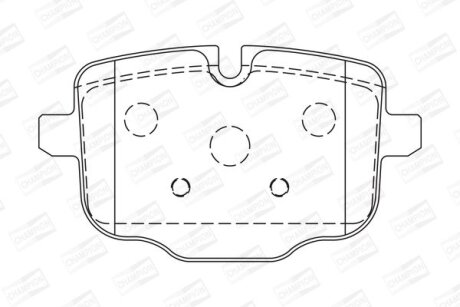 BMW гальмів.колодки задн.F10 530d-550,Touring 518d-550,6 Gran Coupe F06,Audi A6 14- CHAMPION 573353CH