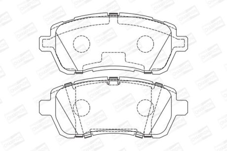 FORD гальмівні колодки передн.Fiesta 08-Mazda 2,Suzuki Baleno 16-,Swift IV 10- CHAMPION 573747CH