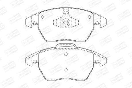 CITROEN гальм.колодки передн.C4 Grand Picasso 06-, Peugeot 207,307, 308 08- CHAMPION 573134CH