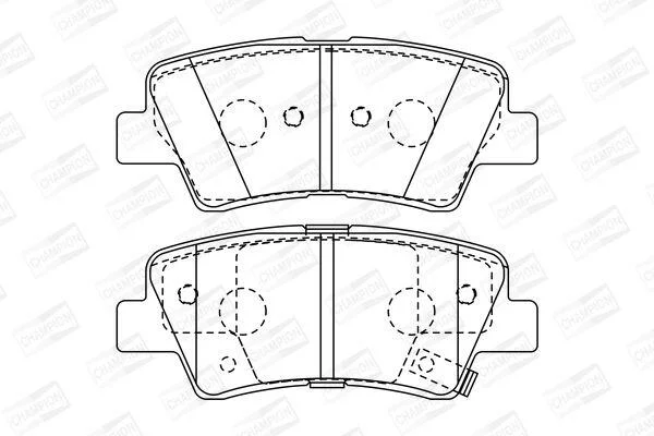 Гальмівні колодки зад. Hyundai i30/i40 11-/Kia Cee\'d 12- (akebono) CHAMPION 572629CH (фото 1)