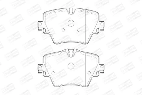 BMW гальмівні колодки передн.1 F40,2,3 G20,4,5 G30,X1 F48,X2,X3 G01,X4 CHAMPION 573612CH